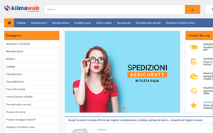 Visita lo shopping online di Klimaweb