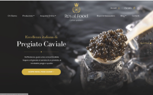 Il sito online di Royal Food Caviar