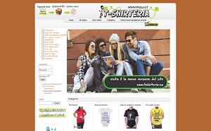 Il sito online di Tshirteria Frullu