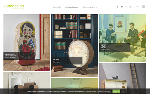 Il sito online di Kube design