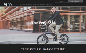 Il sito online di Tern bicycles