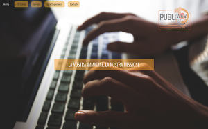 Il sito online di Publiweb Italia