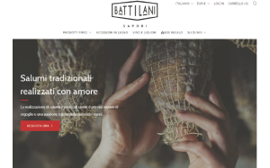 Il sito online di Battilani Sapori