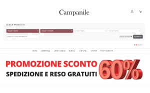 Visita lo shopping online di Campanile 1858