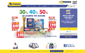 Il sito online di Tigros Supermercati