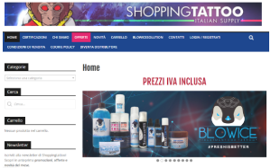 Il sito online di Shopping Tattoo