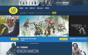 Il sito online di UCI Cinemas Venezia Marcon