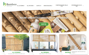 Il sito online di Bamboo Import