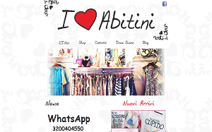 Il sito online di I Love Abitini