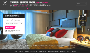 Il sito online di W Hotel Londra