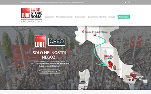 Il sito online di Lube Store Roma