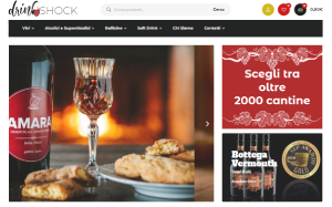 Il sito online di Drink Shock