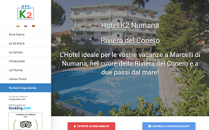 Il sito online di Hotel K2 Numana