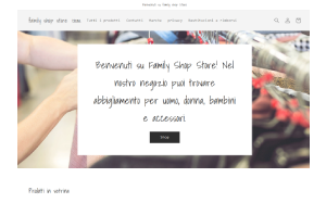 Visita lo shopping online di Family Shop Store
