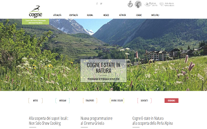 Il sito online di Cogne turismo