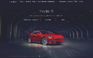 Il sito online di Tesla Motors