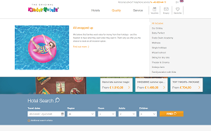 Il sito online di Kinder Hotels