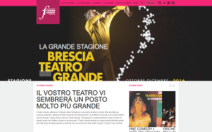 Il sito online di Teatro Grande di Brescia