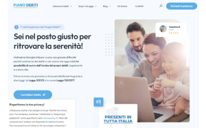 Visita lo shopping online di Piano Debiti