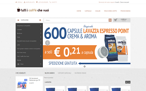 Il sito online di Tutti i caffè che vuoi