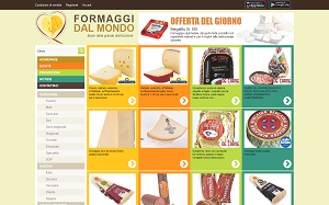 Il sito online di Formaggi dal mondo