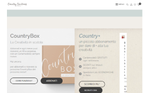 Il sito online di Country Creations di Federica