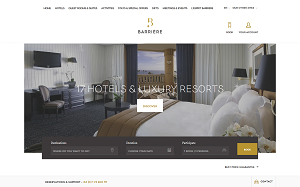 Il sito online di Barriere Hotels