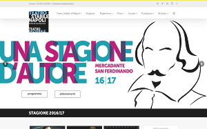 Il sito online di Teatro Stabile Napoli