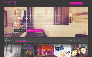 Il sito online di Moxy hotels