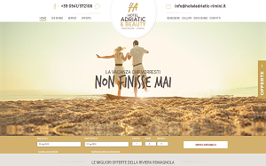 Il sito online di Hotel Adriatic Miramare Rimini