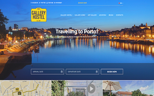 Il sito online di Gallery Hostel