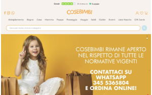 Visita lo shopping online di Cosebimbi