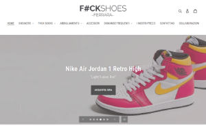 Il sito online di Fckshoes