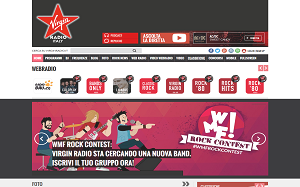 Il sito online di Virgin Radio