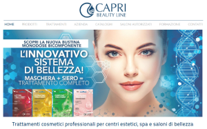 Il sito online di Capri beauty line