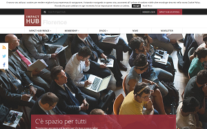 Il sito online di Impact Hub Firenze