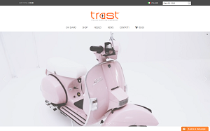 Il sito online di Trast clothing stores