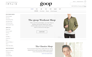 Visita lo shopping online di Goop