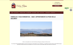 Il sito online di Villa Rosa Feltre B&B