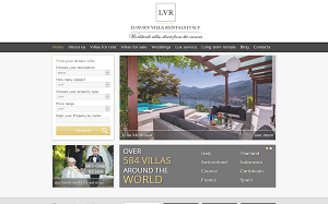 Il sito online di Luxury Villa Rentals