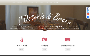 Il sito online di Osteria di Brera