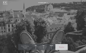 Il sito online di Hotel Fenix KK Praga