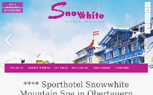 Il sito online di Sporthotel Snowwhite Mountain Spa Obertauern