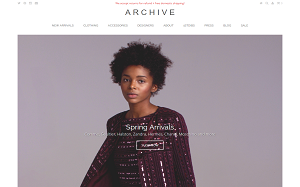 Visita lo shopping online di Archive