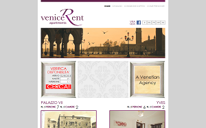 Il sito online di Venice Rent Apartments