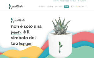 Visita lo shopping online di Piantando