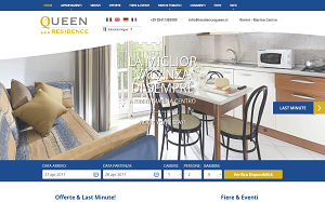 Il sito online di Residence Queen