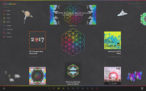 Il sito online di Coldplay