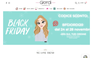 Il sito online di Giordi Jewels