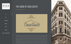 Il sito online di The Snob by CasaGusto